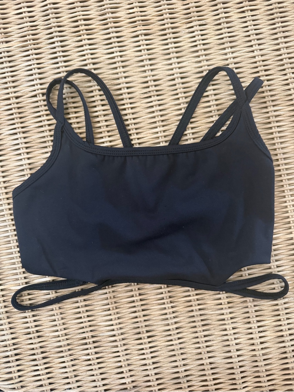 FIVE THE LABEL Black Strappy Crop Top Size XXS Adult